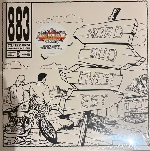 883 - Nord Sud Ovest Est (White, Black, Splatter, LP, Album, Numbered, Reissue) - фото №5