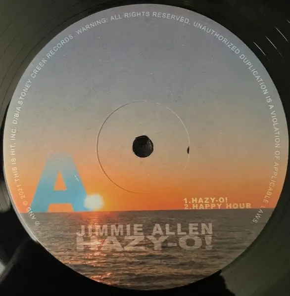 Jimmie Allen - Hazy-O! (45 об/мин, EP, Record Store Day, Лимитированое) - фото №3
