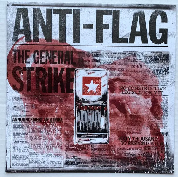 Anti-Flag - The General Strike (Красный, С брызгами, Альбом, Лимитированое, Переиздание) - фото №12