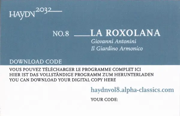 Joseph Haydn & Giovanni Antonini & Il Giardino Armonico - No. 8 _ La Roxolana (2 платівки, 180 грам, Альбом, Лимітоване, Пронумерований) - фото №22