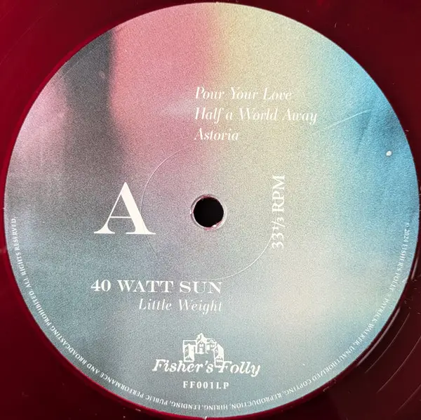 40 Watt Sun - Little Weight (Red, LP, Album) - фото №2