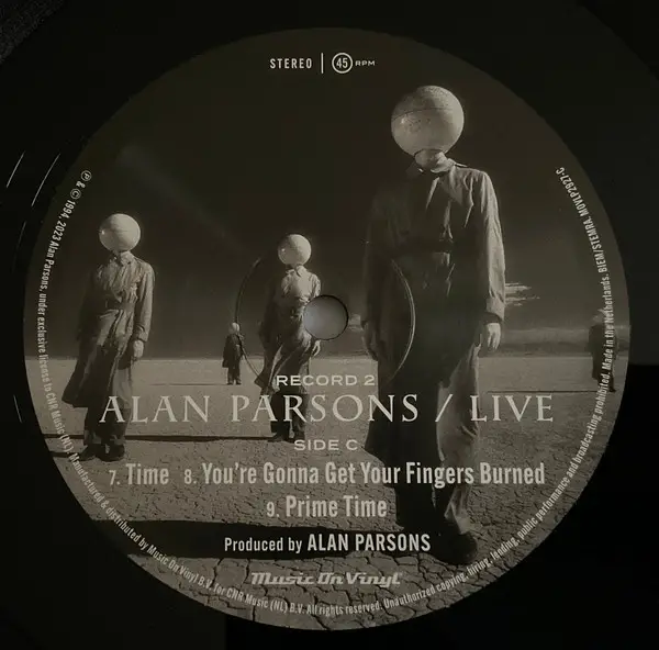 Alan Parsons - Live (2 платівки, 45 об/хв, Альбом, Перевидання) - фото №8