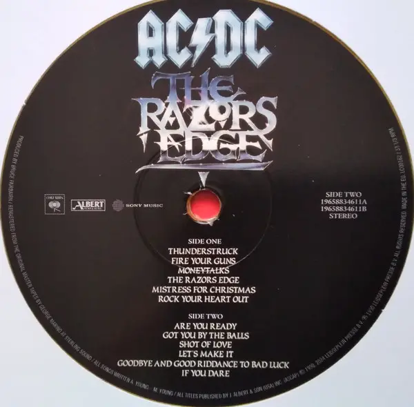 AC/DC - The Razors Edge (Gold, Edition, LP, Album, Reissue, Remastered, Stereo) - фото №4