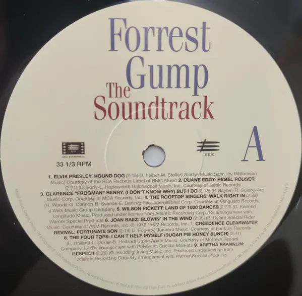 Various - Forrest Gump (The Soundtrack) (2 платівки, Збірник, Перевидання) - фото №3