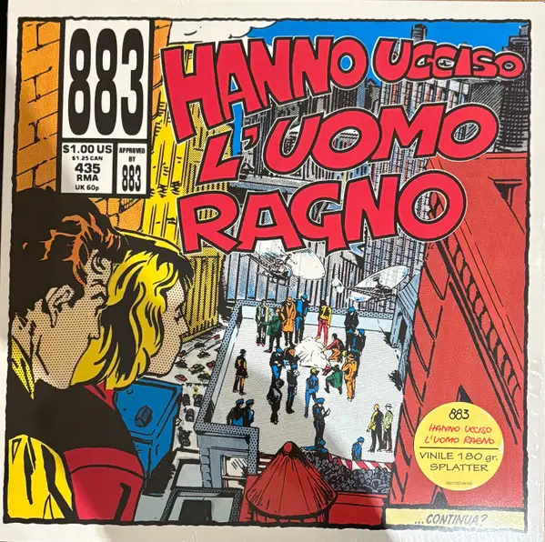 883 - Hanno Ucciso L'Uomo Ragno (Red, Yellow, Splatter, LP, Album, Reissue, Stereo)