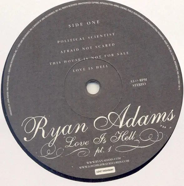 Ryan Adams - Love Is Hell Pts.1&2 (2 платівки, Album) - фото №2
