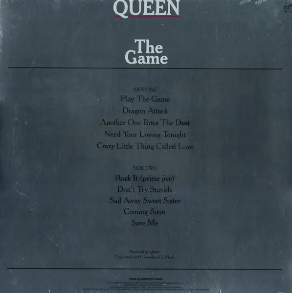Queen - The Game (180 грам, Альбом, Перевидання, Ремастеринг) - фото №2