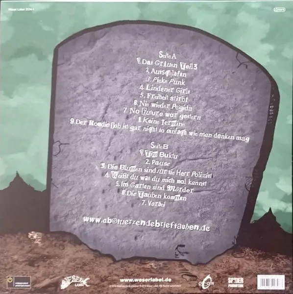 Abstürzende Brieftauben - Doofgesagte Leben Länger (LP, Album) - фото №2