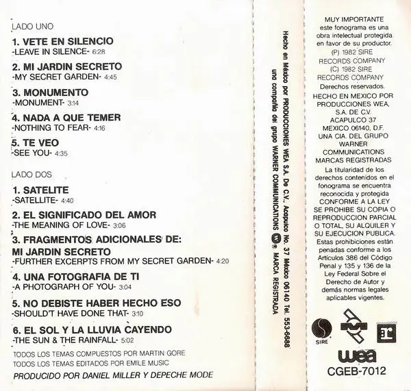 Depeche Mode - A Broken Frame (Album, Reissue) - фото №2