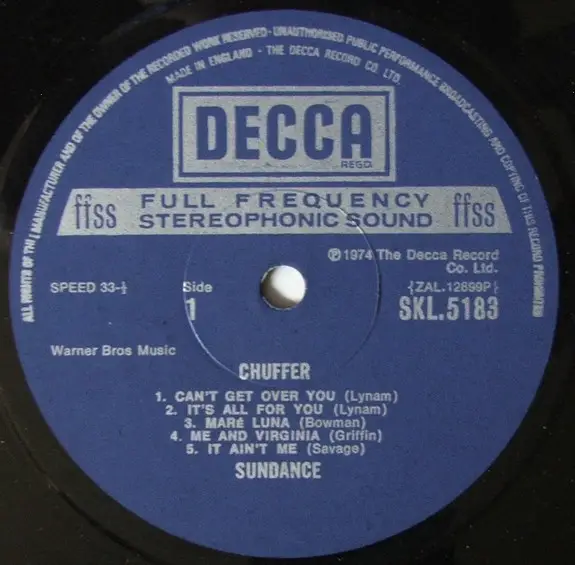 Sundance - Chuffer (LP) - фото №3