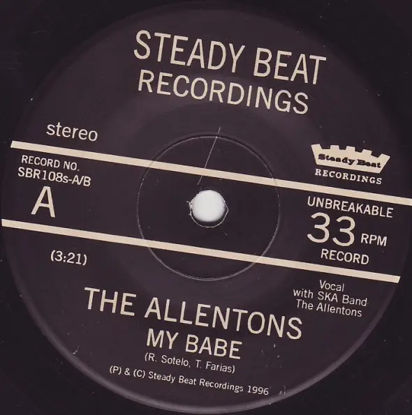 The Allentons - Avenue (33 ⅓ об/мин, Сингл) - фото №3