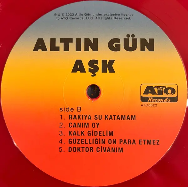 Altın Gün - Aşk (Красный, Альбом) - фото №4