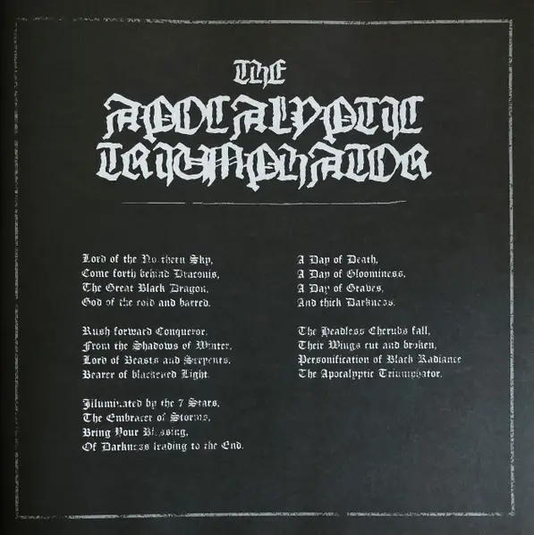 Archgoat - The Apocalyptic Triumphator (Кроваво-красный, Красный, Чёрный, Альбом, Переиздание, Дополнительная печать) - фото №7