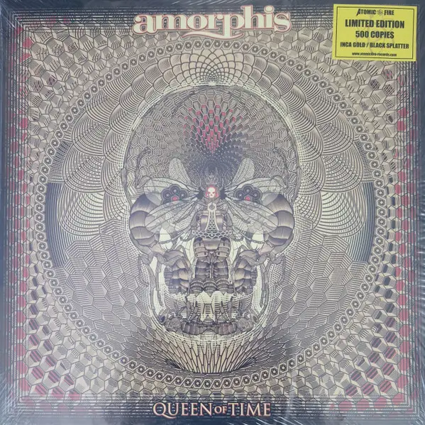Amorphis - Queen Of Time (2 платівки, Золотий, Чорний, Бризки, Альбом, Лимітоване, Перевидання)