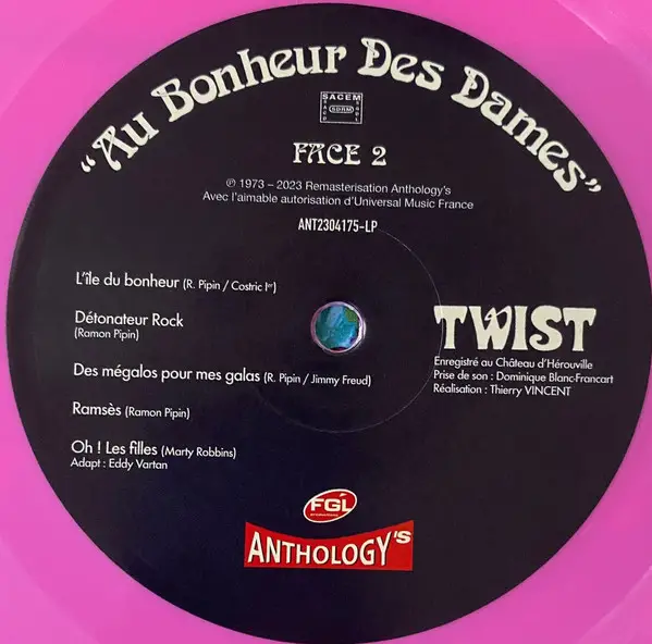 Au Bonheur Des Dames - Twist (Рожевий, Альбом, Перевидання, Ремастеринг, Спеціальне видання) - фото №5