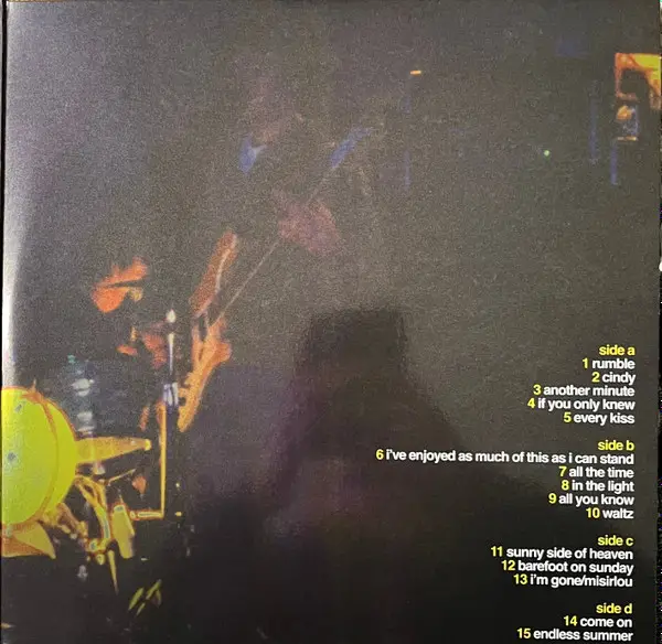 Acetone - I've Enjoyed As Much Of This As I Can Stand: Live At The Knitting Factory, NYC: May 31, 1998 (2 пластинки, Clear, LP) - фото №3