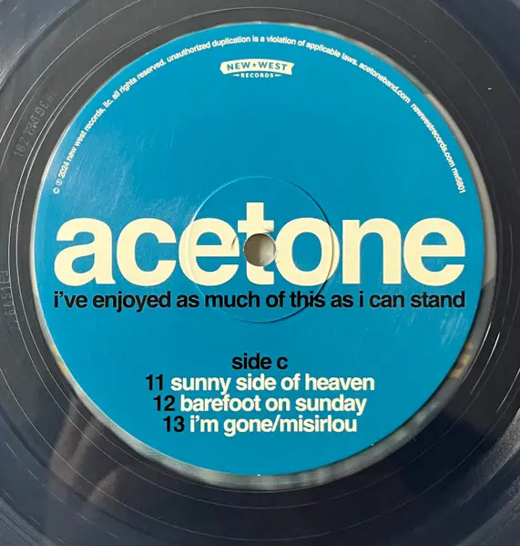 Acetone - I've Enjoyed As Much Of This As I Can Stand: Live At The Knitting Factory, NYC: May 31, 1998 (2 пластинки, Clear, LP) - фото №7