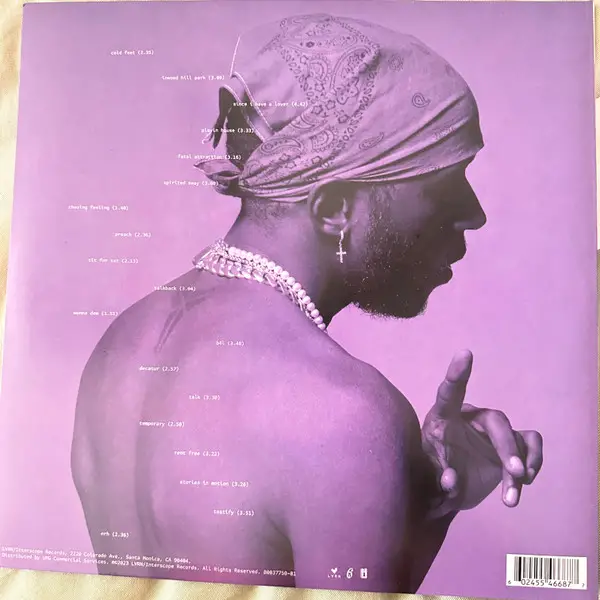6lack - Since I Have A Lover (2 платівки, Pink, Translucent, LP, Album, Stereo) - фото №4