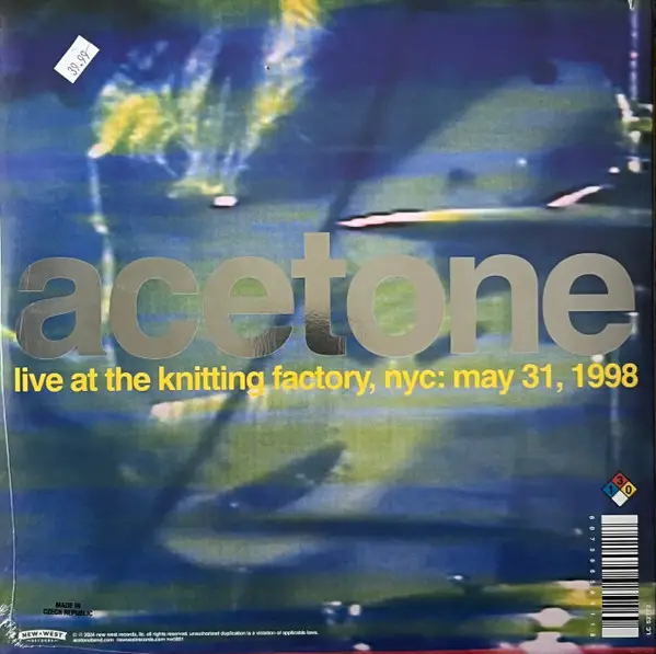 Acetone - I've Enjoyed As Much Of This As I Can Stand: Live At The Knitting Factory, NYC: May 31, 1998 (2 пластинки, Clear, LP) - фото №4