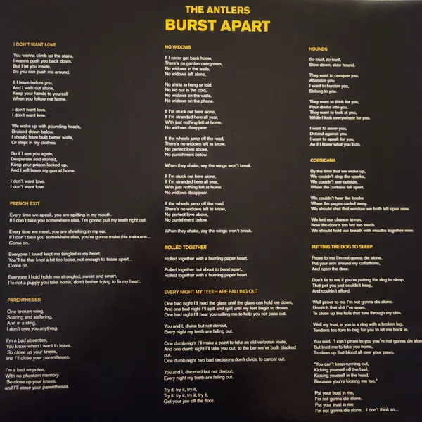 The Antlers - Burst Apart (Лимонадний, Альбом, Лимітоване, Перевидання) - фото №4
