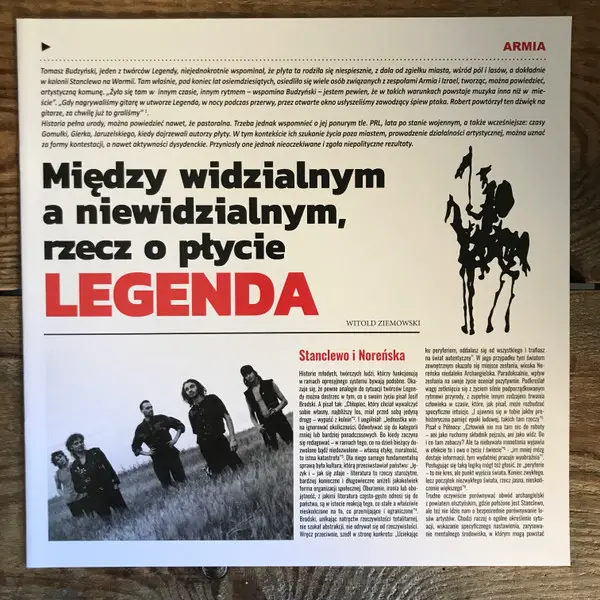 Armia - Legenda (180 грамм, Раскладная обложка, Альбом, Переиздание, Специальное издание) - фото №5