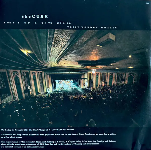 The Cure - Songs Of A Live World: Troxy London MMXXIV (Альбом) - фото №5