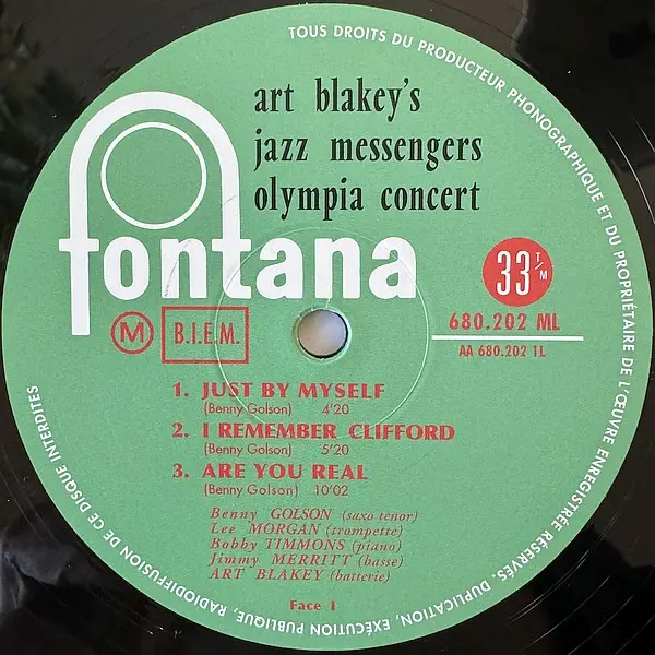 Art Blakey & The Jazz Messengers - Olympia Concert (2 платівки, Альбом, Лимітоване, Перевидання, Ремастеринг, Моно) - фото №5