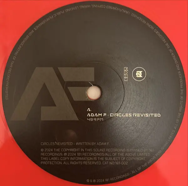 Adam F - Circles Revisited / Reboots  (Orange, Transparent) - фото №3