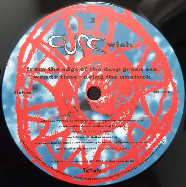 The Cure - Wish (2 платівки, Ювілейне видання до 30-річчя, 180 грам, Альбом, Перевидання, Ремастеринг) - фото №4