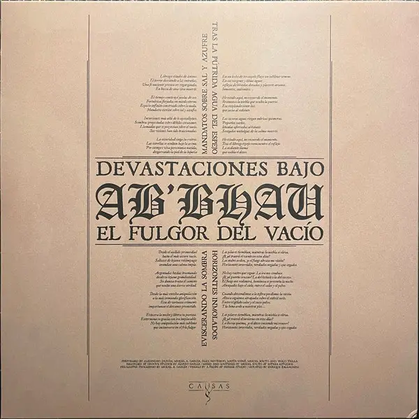 Ab'bhau - Devastaciones Bajo El Fulgor Del Vacío (Album) - фото №2
