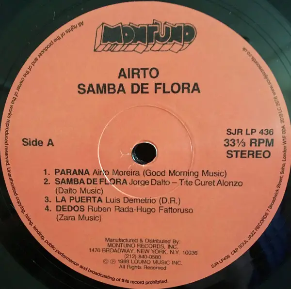 Airto Moreira - Samba De Flora (Альбом, Лимітоване, Перевидання) - фото №4