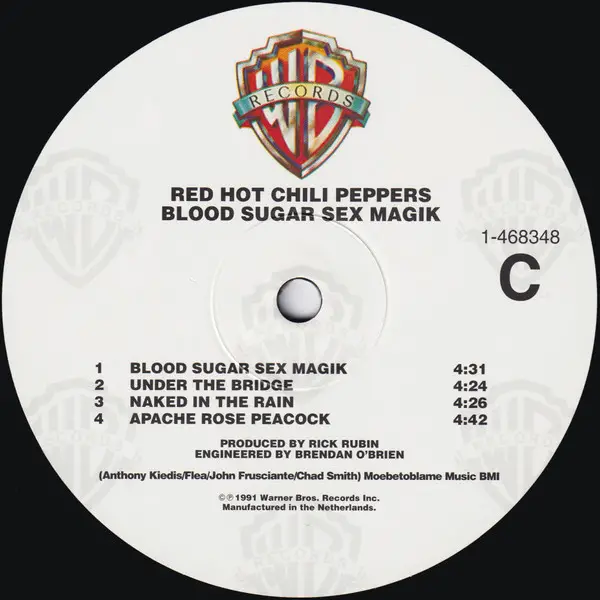 Red Hot Chili Peppers - Blood Sugar Sex Magik (2 платівки, 180 грам, Альбом, Перевидання, Ремастеринг) - фото №6