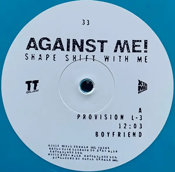 Against Me! - Shape Shift With Me (2 платівки, Blue, LP, Album, Reissue) - фото №7