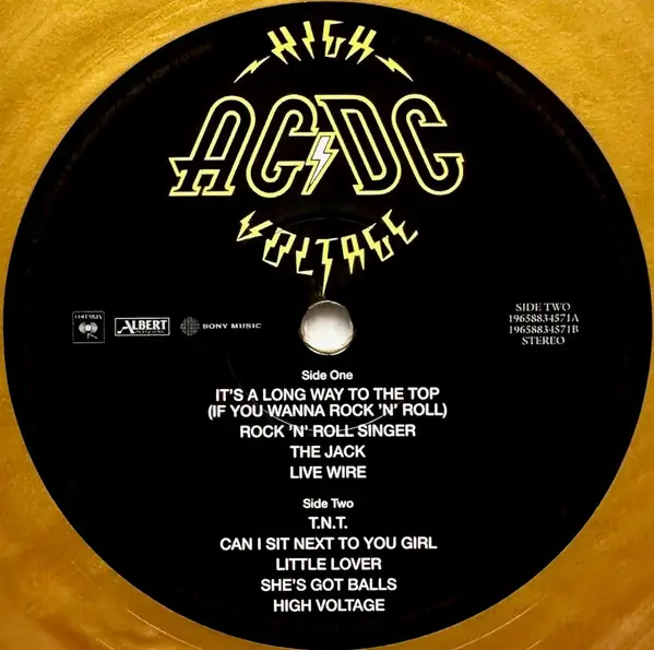 AC/DC - High Voltage (Gold, 180g, LP, Album, Reissue, Remastered, Stereo) - фото №5