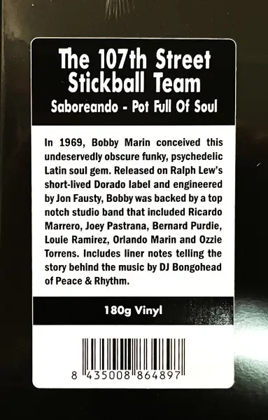 The 107th Street Stickball Team - Saboreando - Pot Full Of Soul (LP, Album, Reissue, Remastered) - фото №8