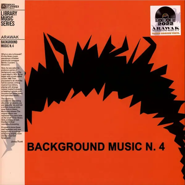 Arawak - Background Music N. 4 (Прозорий, Помаранчевий, Record Store Day, Лимітоване, Перевидання)