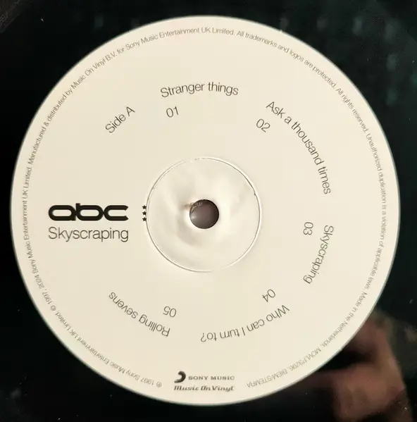 ABC - Skyscraping (180g, LP, Reissue, Remastered, Stereo) - фото №3