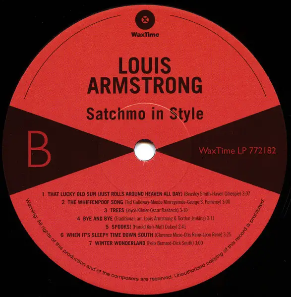 Louis Armstrong & Gordon Jenkins and his Orchestra and Chorus - Satchmo In Style (180 грам, Альбом, Ремастеринг, Моно) - фото №4