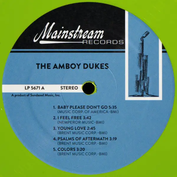 The Amboy Dukes - The Amboy Dukes (Зелений, Альбом, Перевидання, Ремастеринг) - фото №4