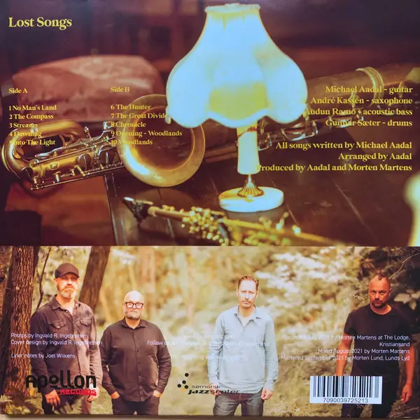 Aadal - Lost Songs (LP, Album, Stereo) - фото №2