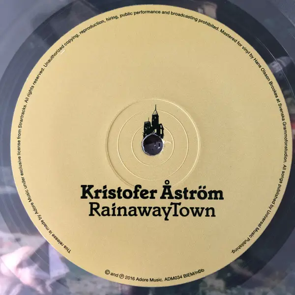 Kristofer Åström - RainawayTown (Прозрачный, Лимитированое, Переиздание) - фото №2