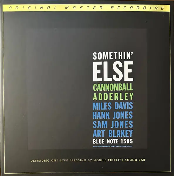 Cannonball Adderley - Somethin' Else (2 платівки, 180g, SuperVinyl™, LP, Album, Numbered, Reissue, Remastered, Stereo)