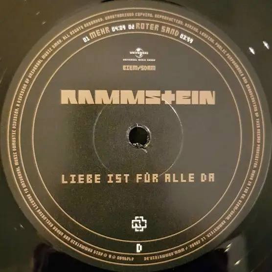 Rammstein - Liebe Ist Für Alle Da (2 пластинки, 180 грамм, Альбом, Переиздание, Ремастеринг) - фото №7