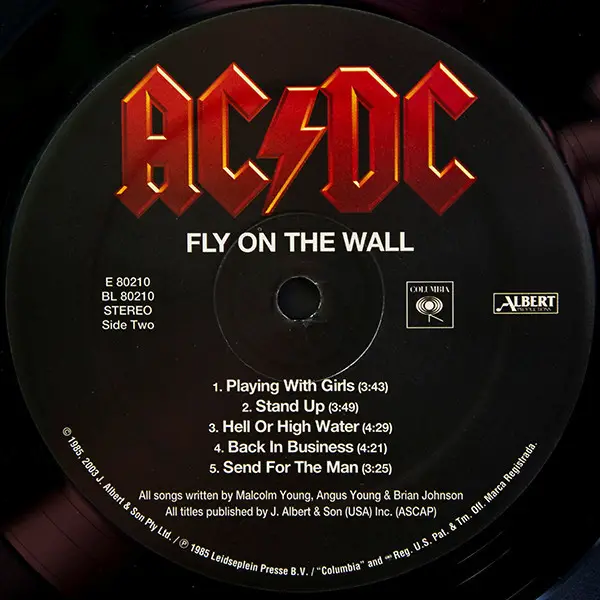 AC/DC - Fly On The Wall (180g, LP, Album, Reissue) - фото №6