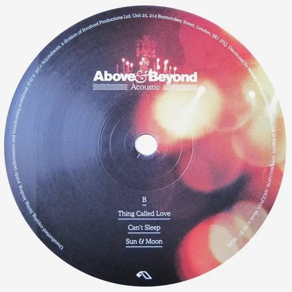 Above & Beyond - Acoustic (2 платівки, 150g., LP, Album) - фото №7