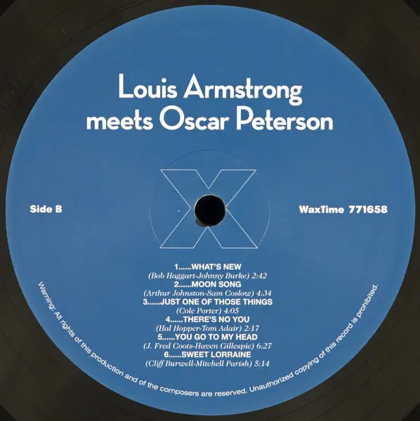 Louis Armstrong & Oscar Peterson - Louis Armstrong Meets Oscar Peterson (Альбом, Переиздание, Ремастеринг, Лимитированое) - фото №4