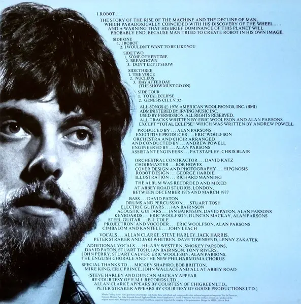 The Alan Parsons Project - I Robot (2 пластинки, 180 грамм, Раскладная обложка, 45 об/мин, Альбом, Лимитированое, Пронумерованный, Переиздание, Ремастеринг, Специальное издание) - фото №3