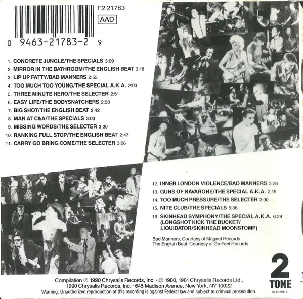 Various - Dance Craze (The Best Of British Ska ... Live!) (Compilation, Reissue, Remastered) - фото №12