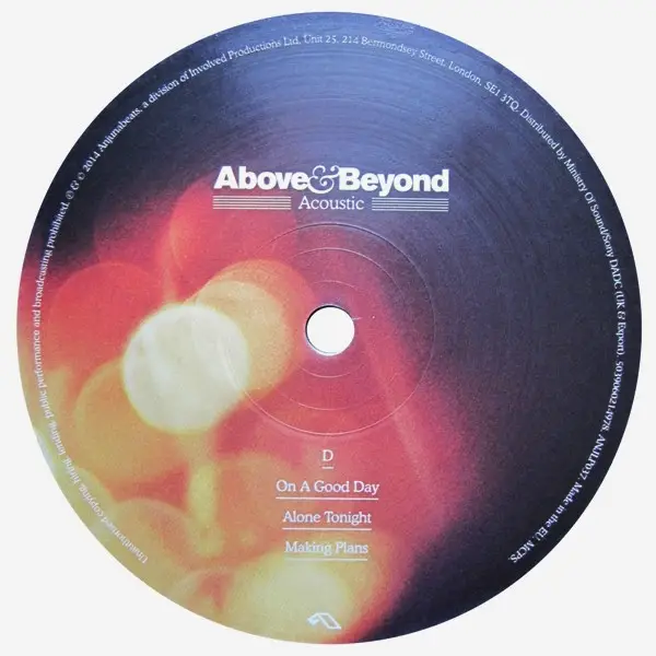 Above & Beyond - Acoustic (2 платівки, 150g., LP, Album) - фото №9