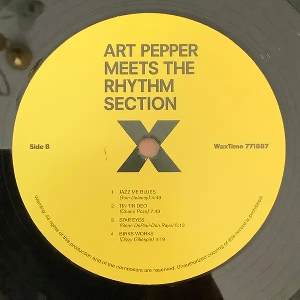Art Pepper - Art Pepper Meets The Rhythm Section (180 грамм, Альбом, Лимитированое, Переиздание, Ремастеринг) - фото №4